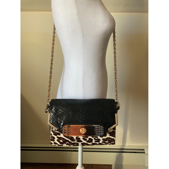 Sam Edelman Handbags - Sam Edelman animal print leather chain strap purse